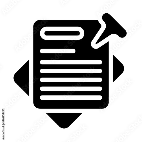 Sticky notes Solid Icon
