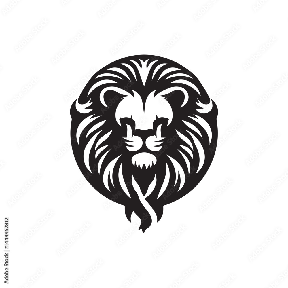 Obraz premium Lion Head Vector Art