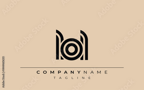 LOL Creative Unique Modern Letter Logo Design. Stylized logo featuring a unique letter design, presenting abstract minimalist aesthetics and modern appeal.