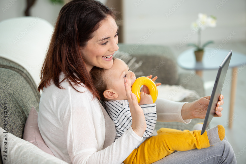 happy loving mother playing with baby happy loving mother playing with baby