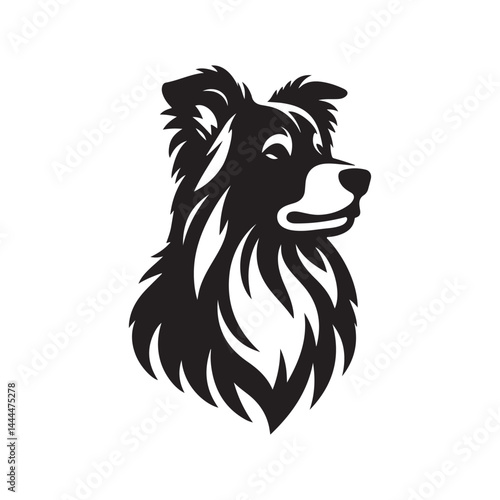 Dog Head Vector Art