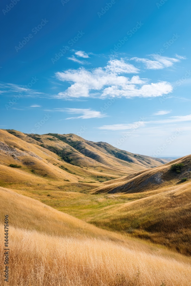 scenic sunlit fields of gold stretch under vast clear sky embodying serenity and tranquility scenic sunlit fields of gold stretch under vast clear sky embodying serenity and tranquility