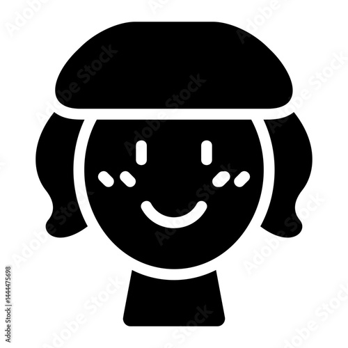 Shy Solid Icon