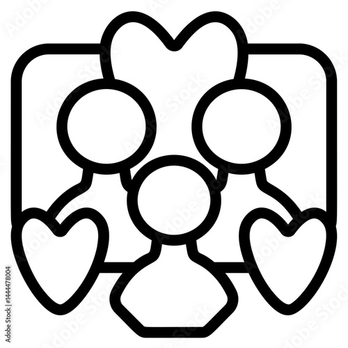 Loyal Member Line Icon