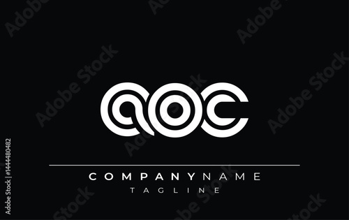 Schilderij op canvas AOC Creative Unique Modern Letter Logo Design