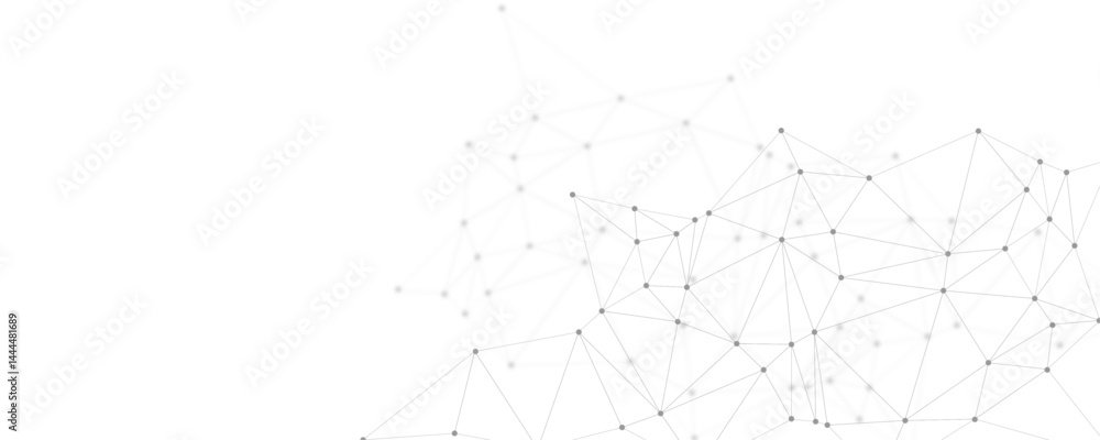 Abstract white gray digital technology futuristic communication high tech concept background. Technology dots lines connect network background. Abstract white gray digital technology futuristic communication high tech concept background. Technology dots lines connect network background.