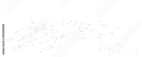 Abstract white gray digital technology futuristic communication high tech concept background. Technology dots lines connect network background.