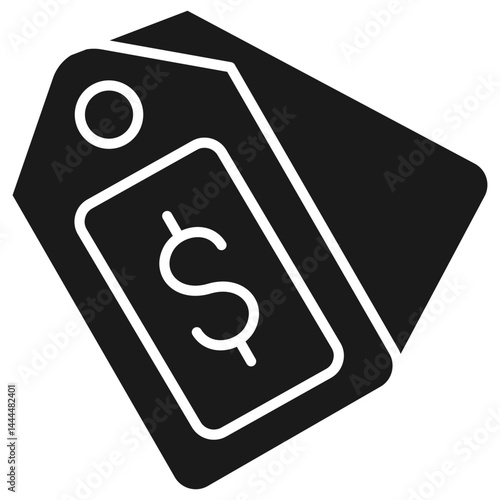 Price Label Glyph Icon