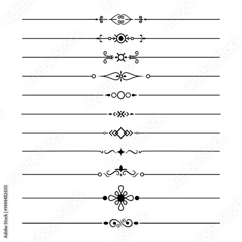 decorative line dividers vector collection