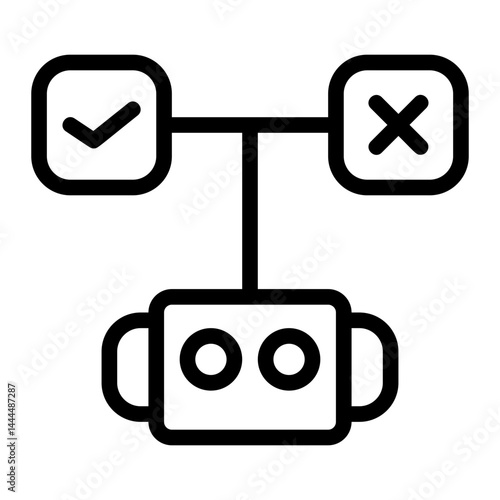 AI Ethics Line Icon