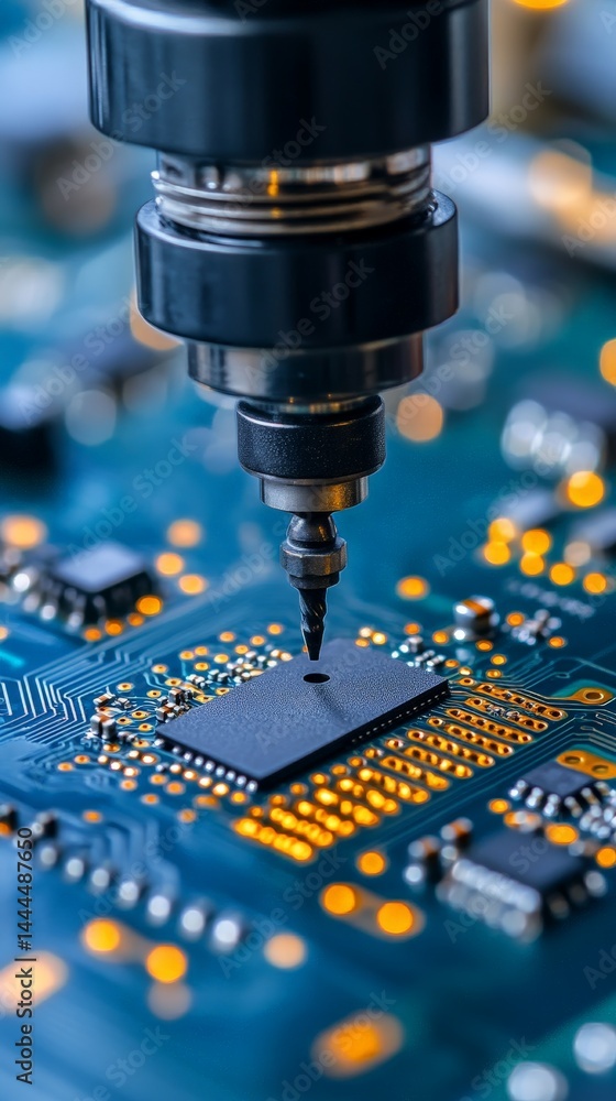 Electronic Circuit Board with Soldering Components Electronic Circuit Board with Soldering Components