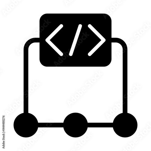 Algorithm Solid Icon