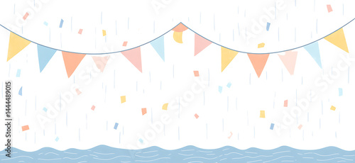 vector illustration of an abstract colorful background isolated on white background PNG. GENERATIVE AI