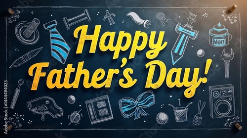 Happy Father’s Day Calligraphy design illustration.