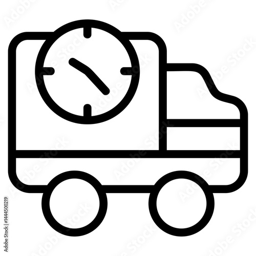 Delivery time Line Icon