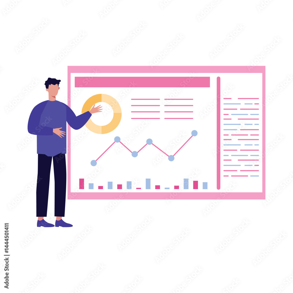 Analytics Vector illustration which can easily modify or edit Analytics Vector illustration which can easily modify or edit