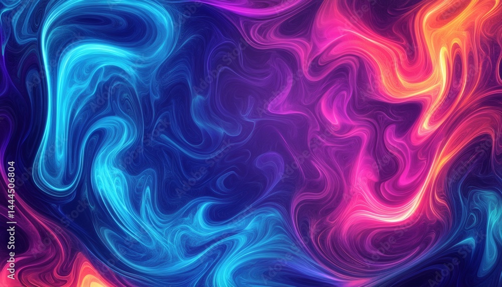 Abstract swirling vibrant fluid colors design. Abstract swirling vibrant fluid colors design.