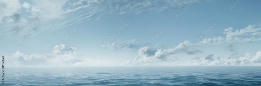 Fototapeta premium Abstract light blue watercolor, calming texture, serene ocean vibe , liquid, soft, texture