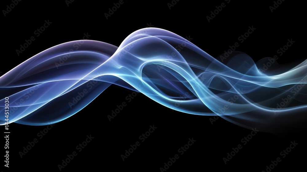 Naklejka premium Defocused smoke on a dark background