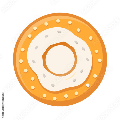  Fresh Bagel with Cream Cheese