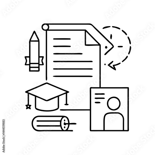 education reform icon, education reform line art - simple line art of education reform, perfect for education reform logos and icons