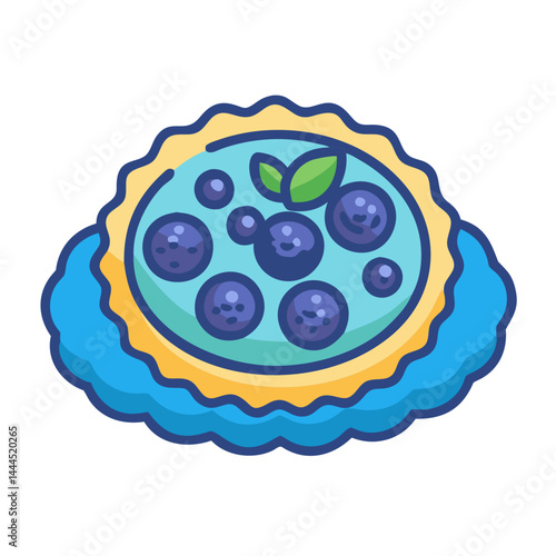 Blueberry Tart with Delicious Ingredients