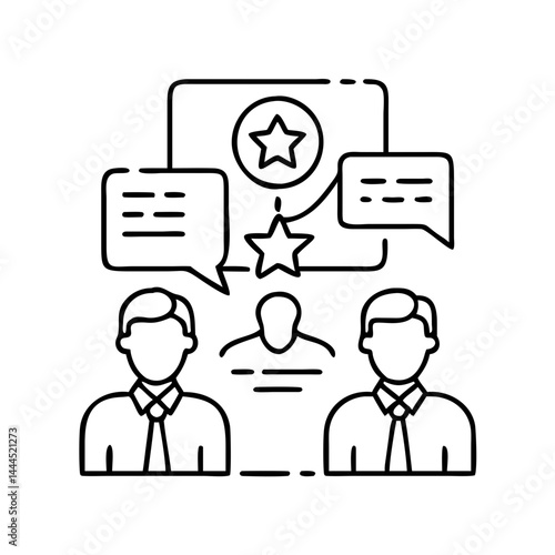 expert opinion icon, expert opinion line art - simple line art of expert opinion, perfect for expert opinion logos and icons