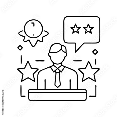 expert opinion icon, expert opinion line art - simple line art of expert opinion, perfect for expert opinion logos and icons