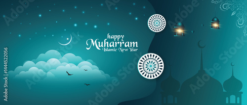 Happy Muharram Islamic New Year Celebration