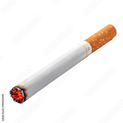 Smoking Cigarette Image Lit Cigarette Stock Photo isolated on transparent background