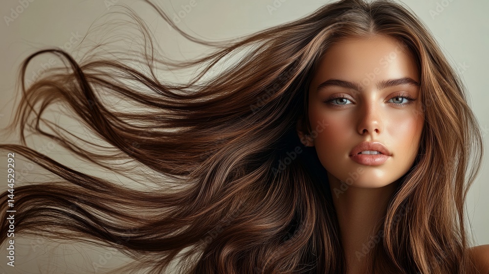 A portrait of a young woman for a hair care product
A portrait of a young woman for a hair care product