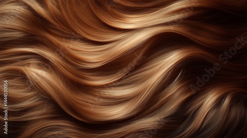 Obraz na płótnie Brown hair texture, hair care concept w salonie
