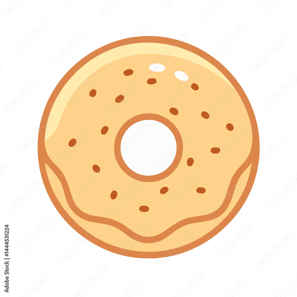 Fototapeta premium Tasty Cream Cheese Bagel