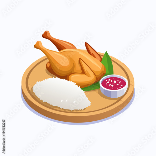 Smoky Tandoori Chicken Drumsticks with Onions and Fresh Herbs on White Plate

