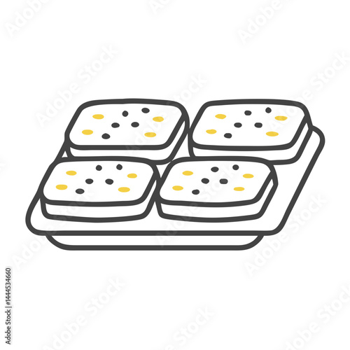  Citrusy Lemon Bars Treat Illustration