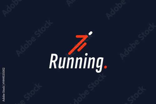 Running logo vector icon illustration