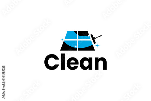 Cleaning logo vector icon illustration