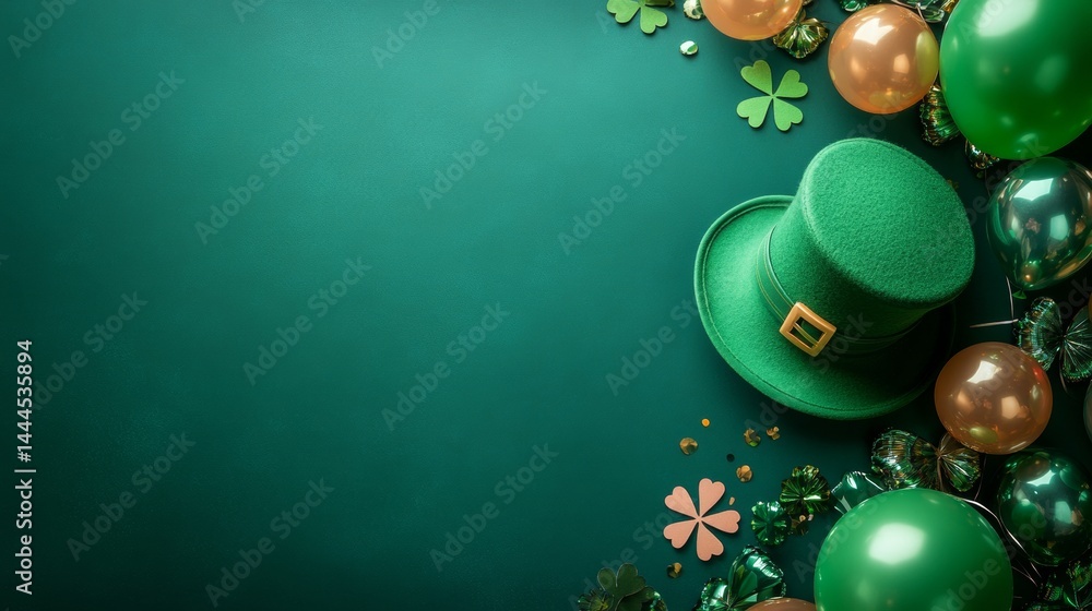 St Patrick´s Day with balloons background