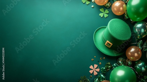 Obraz na płótnie St Patrick´s Day with balloons background w salonie