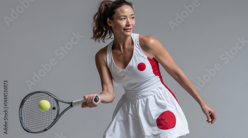 Graceful Tennis Player: A r...