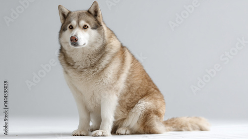 Huskie Dog's Stance: A beau...