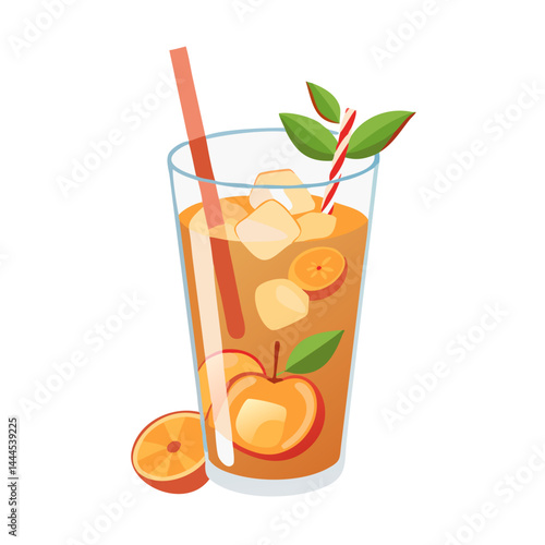  Refreshing Iced Ginger Peach Tea
