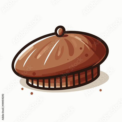 beret, hat, cap, fashion, isolated, head, accessory, background, man, french, france, cartoon, white, style, vector, wear, design, character, female, vintage, artist, army, illustration, freedom, clot