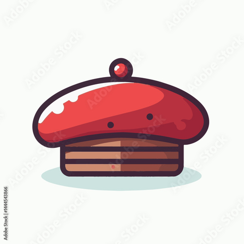 beret, hat, cap, fashion, isolated, head, accessory, background, man, french, france, cartoon, white, style, vector, wear, design, character, female, vintage, artist, army, illustration, freedom, clot