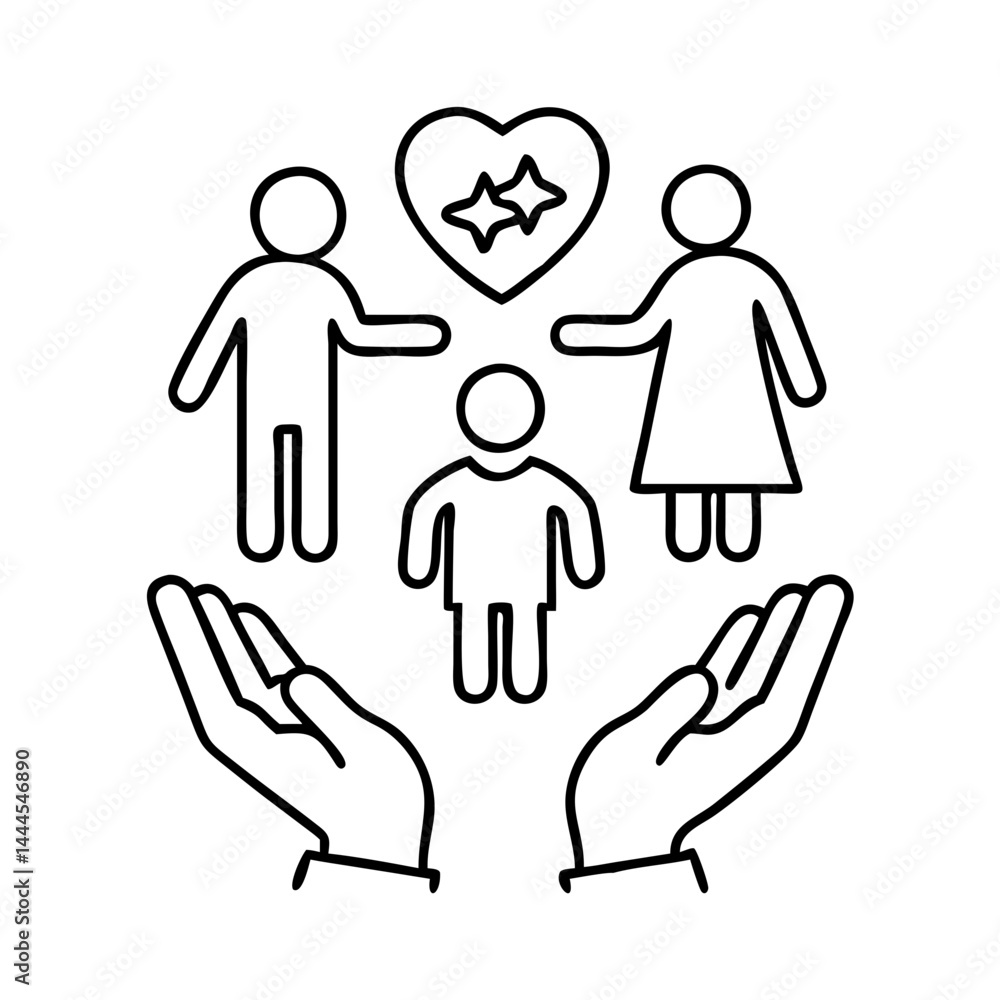 child welfare icon, child welfare line art - simple line art of child welfare, perfect for child welfare logos and icons child welfare icon, child welfare line art - simple line art of child welfare, perfect for child welfare logos and icons