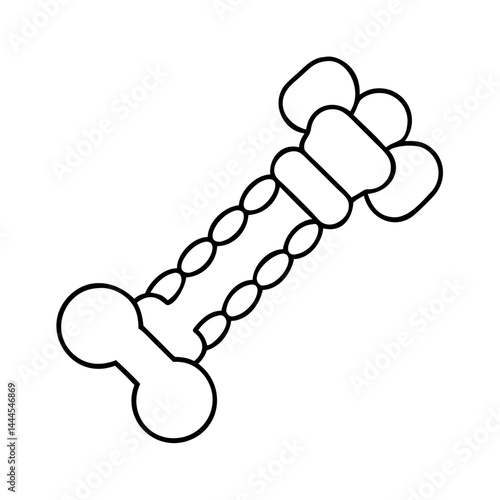 chew toy icon, chew toy line art - simple line art of chew toy, perfect for chew toy logos and icons