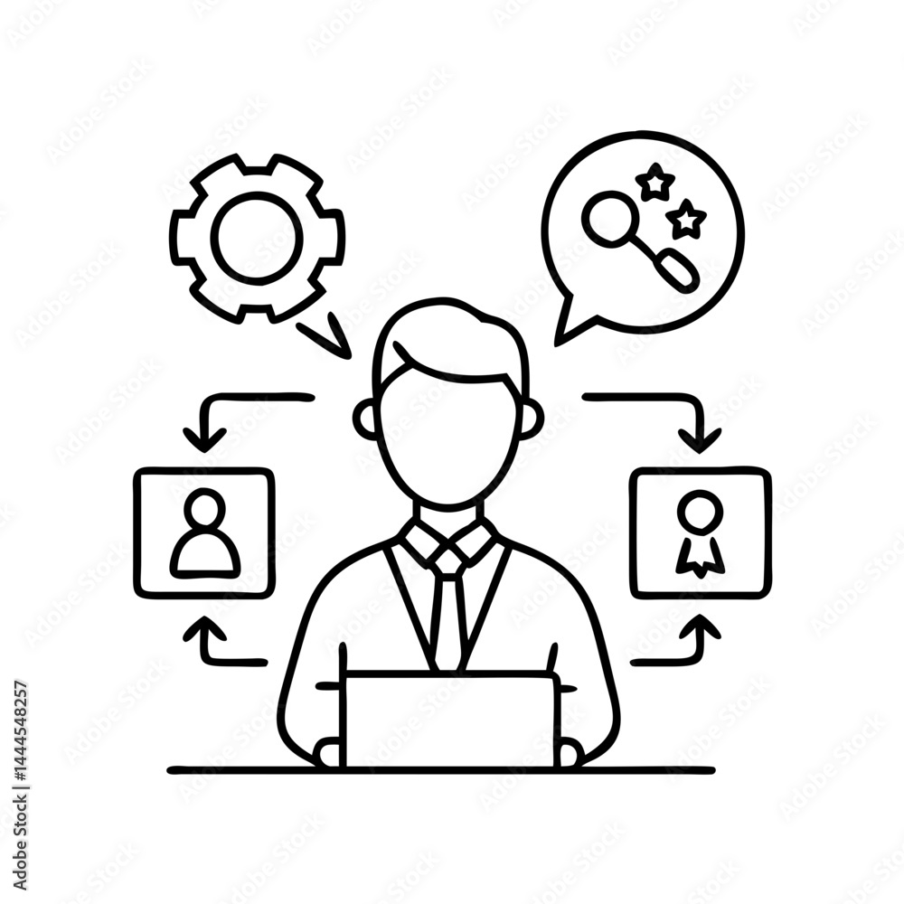 consultant icon, consultant line art - simple line art of consultant, perfect for consultant logos and icons consultant icon, consultant line art - simple line art of consultant, perfect for consultant logos and icons
