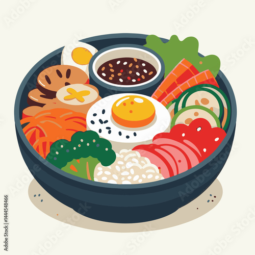 bibimbap, cuisine, meal, delicious, asian, healthy, gourmet, rice, food, cooking, vegetable, korean food, dinner, bowl, fresh, traditional, dish, egg, korean, lunch, colorful, beef, carrot, spicy, tas