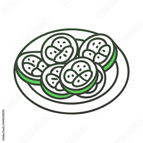  Tasty Sliced Cucumbers with Vinegar