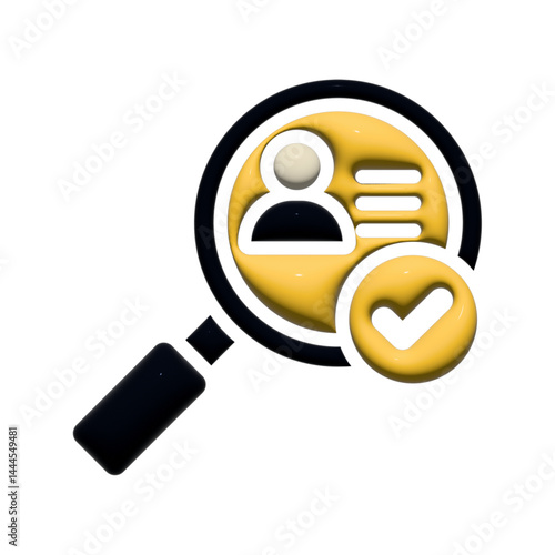 Verified profile icon showing checked person